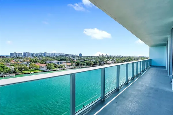 a view of balcony with city view