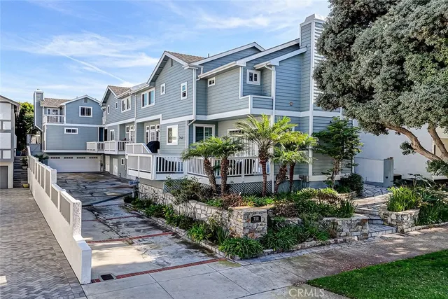 a house view with a garden space