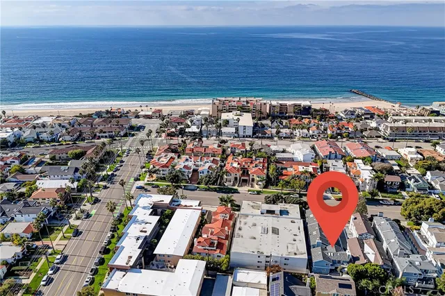 an aerial view of a city