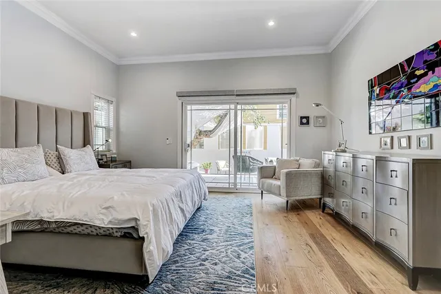 a bed room with a bed and a couch