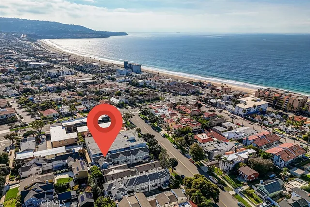 an aerial view of a city