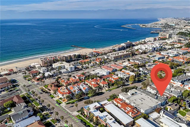 an aerial view of a city