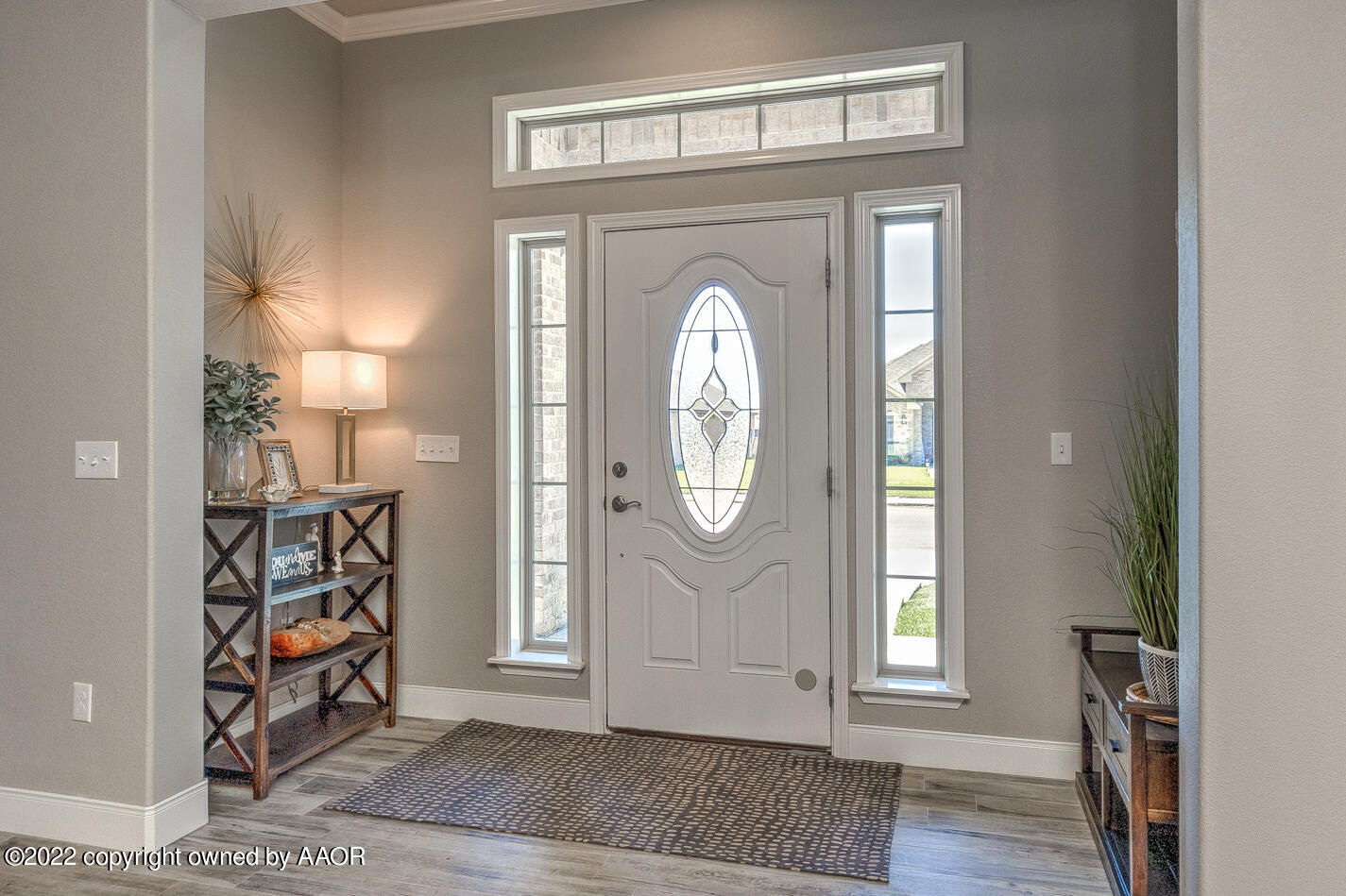 6103 Bowery Amarillo, TX 79119 - Photo 4 of 23 a view of an entryway with wooden floor