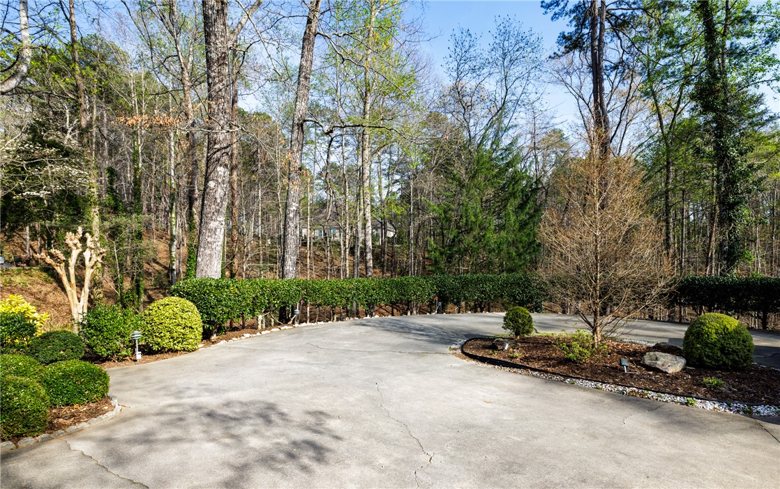 47 Gulf Stream Lane Salem, SC 29676 - Photo 40 of 48 A spacious driveway winds through lush greenery, leading to a secluded woodland retreat.