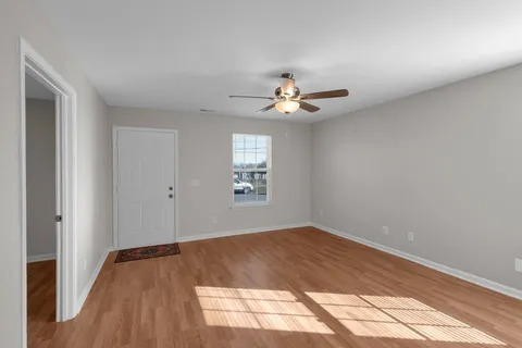 a view of empty room with a window