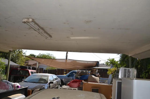 a view of outdoor space with seating