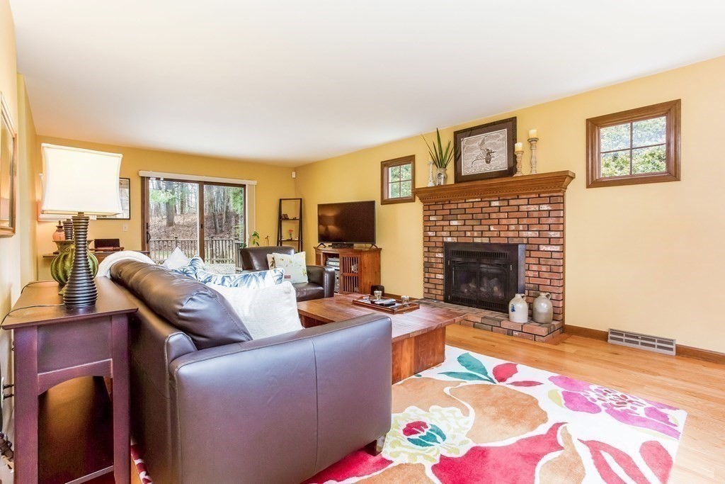 218 Somers Road Hampden, MA 01036 - Photo 4 of 32 a living room with furniture large window and a fireplace