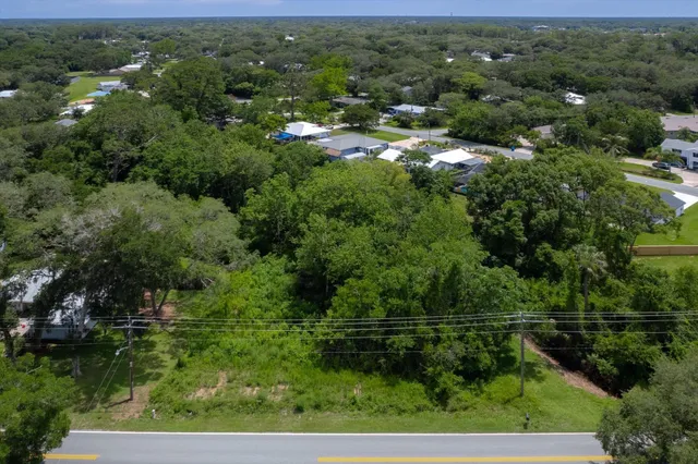 a view of a green yard