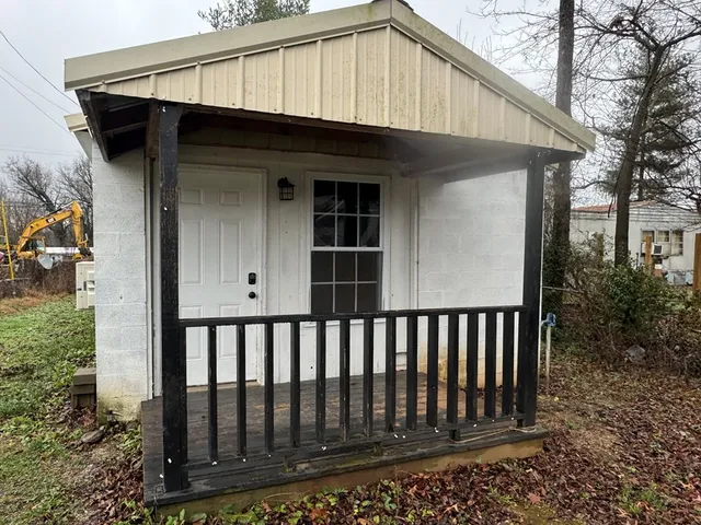 a front view of a house