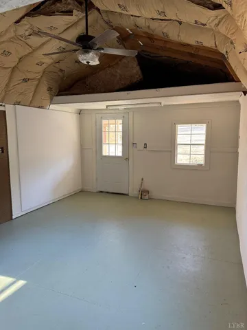 view of an empty room and window