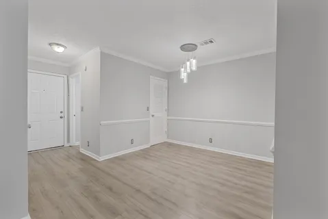 a view of an empty room