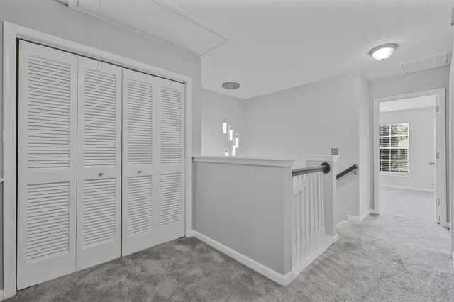 a view of a livingroom with an empty space