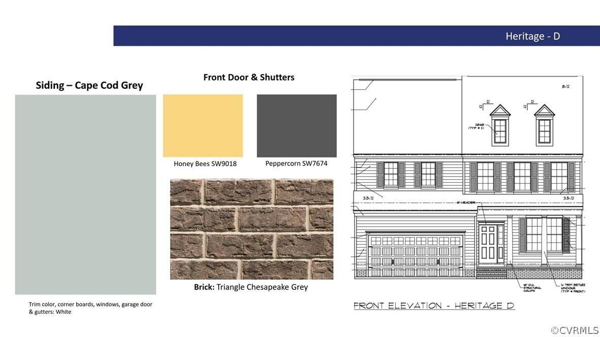 7312 Rouseaux Place Chesterfield, VA 23234 - Photo 36 of 42 Collage shows exterior color scheme of home.