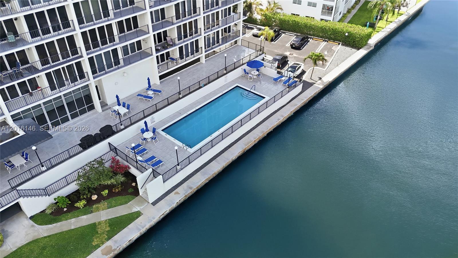 521 North Riverside Drive, Unit 606 Pompano Beach, FL 33062 - Photo 43 of 50 a view of balcony with furniture