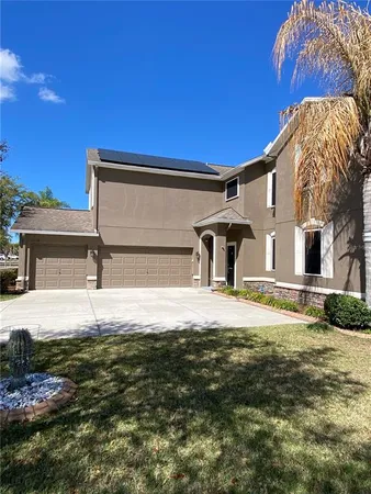 a house view with a outdoor space