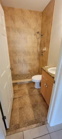 an empty room with an entryway