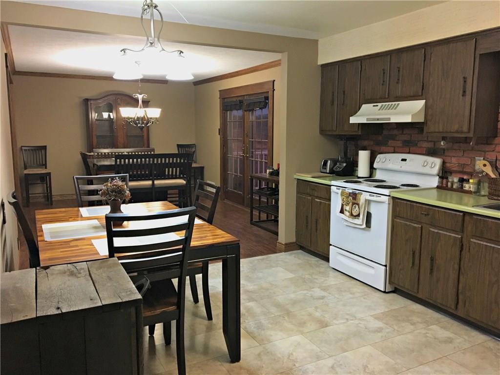 Newly configured kitchen/DR space... open and inviting!!  