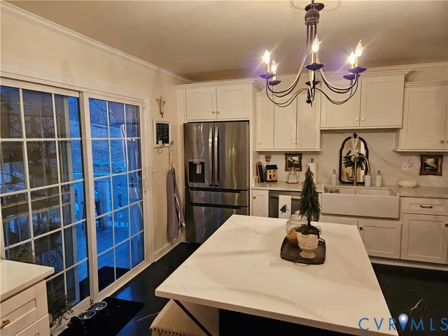 a bathroom with a sink double vanity and a mirror