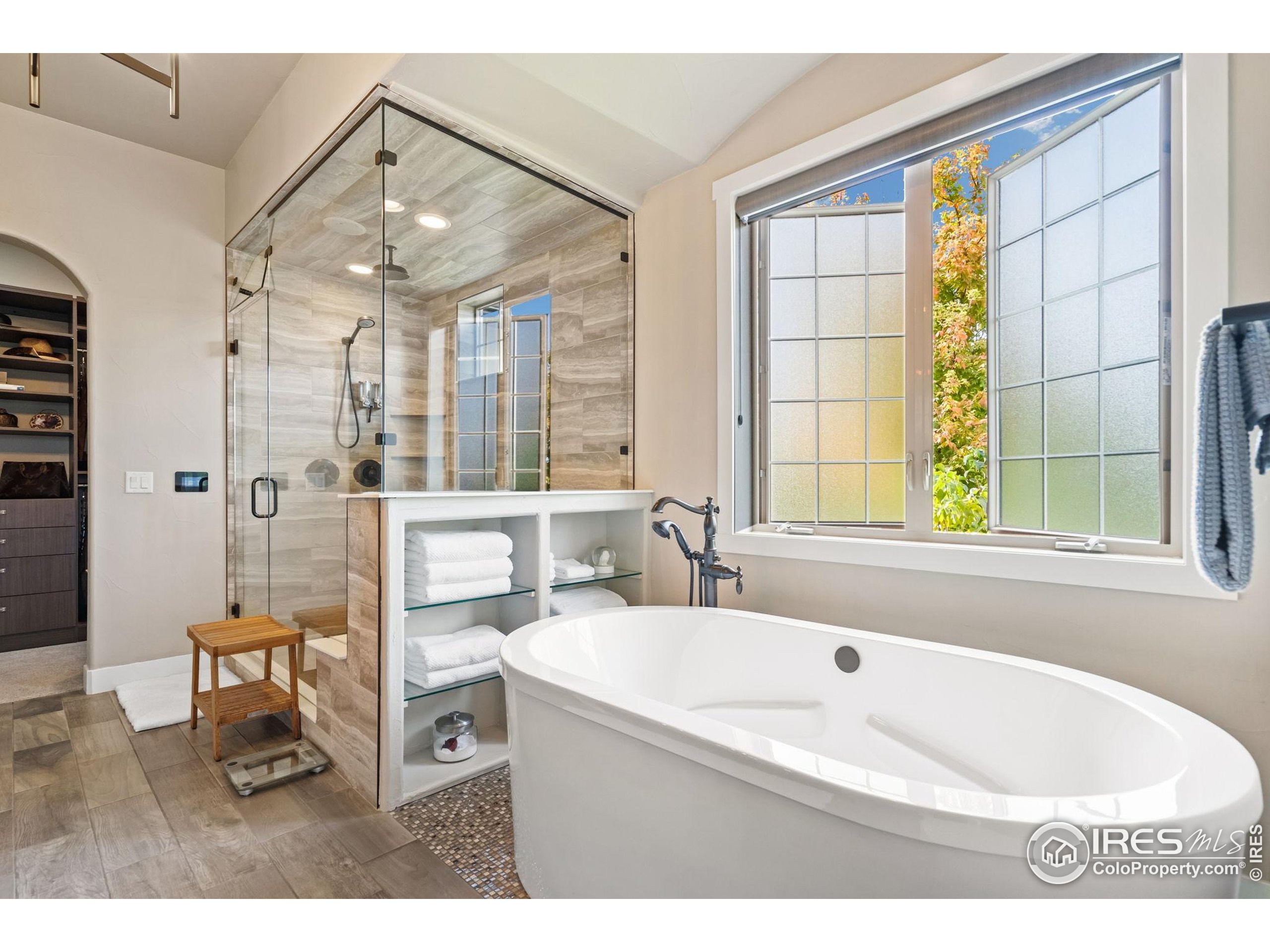 3828 Valley Crest Drive Timnath, CO 80547 - Photo 19 of 50 a bathroom with a tub sink shower and mirror