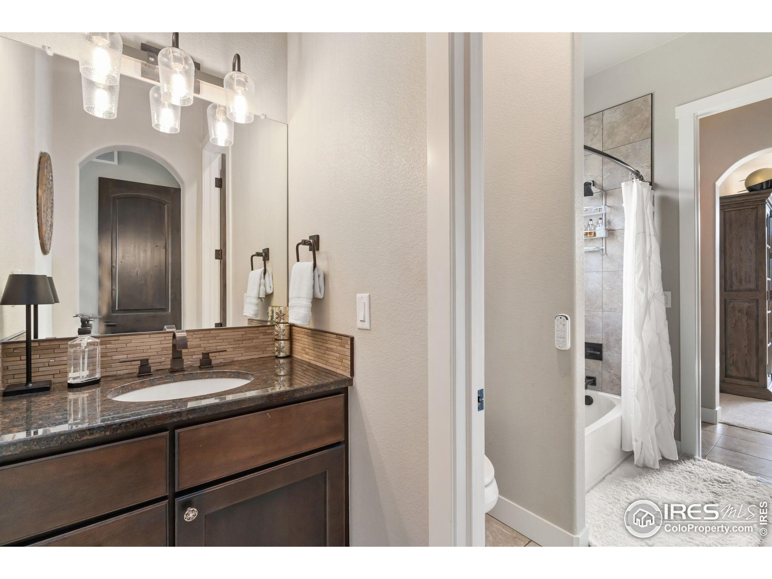 3828 Valley Crest Drive Timnath, CO 80547 - Photo 26 of 50 a bathroom with a sink and a mirror