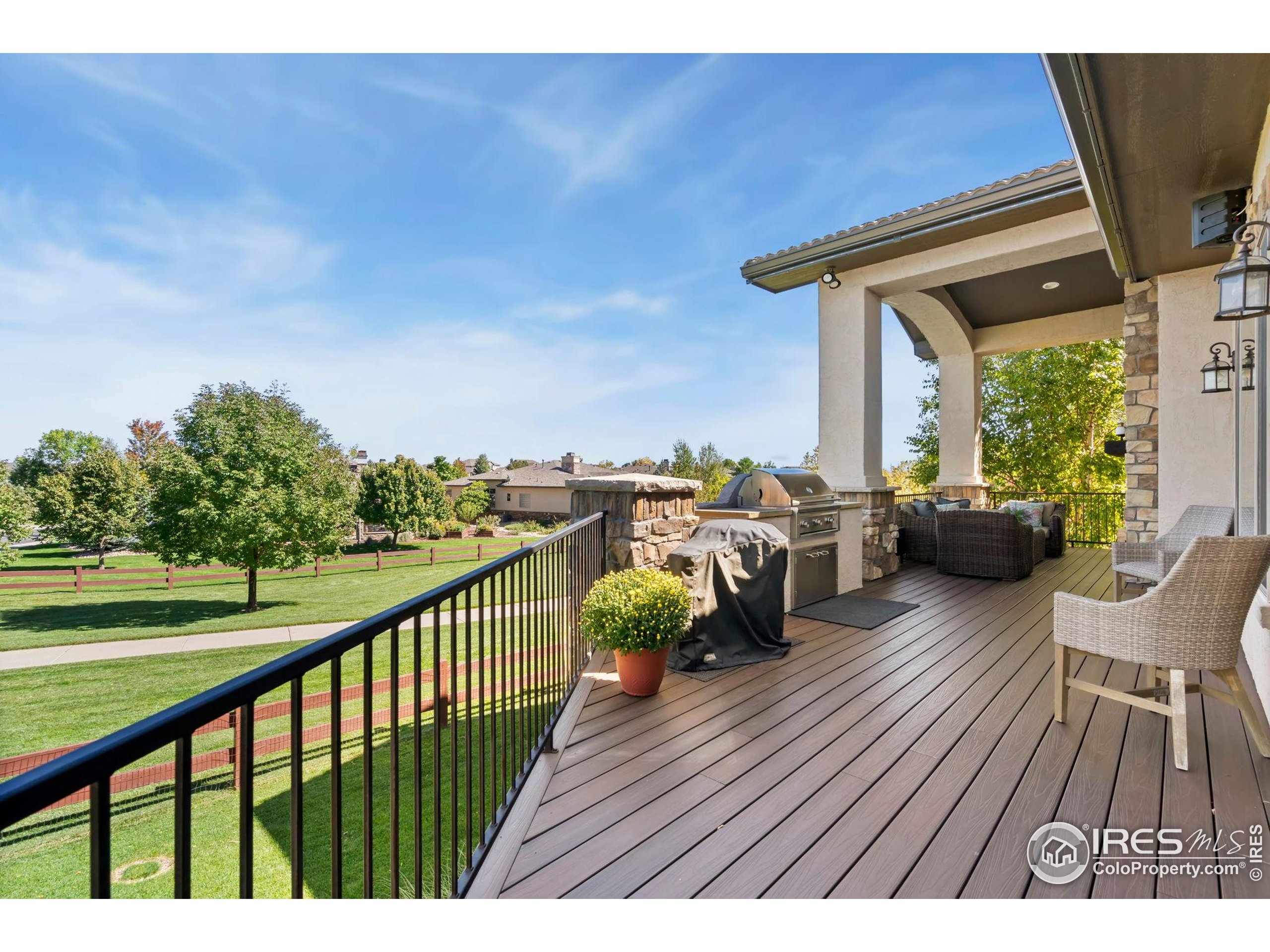 3828 Valley Crest Drive Timnath, CO 80547 - Photo 46 of 50 a view of balcony with furniture