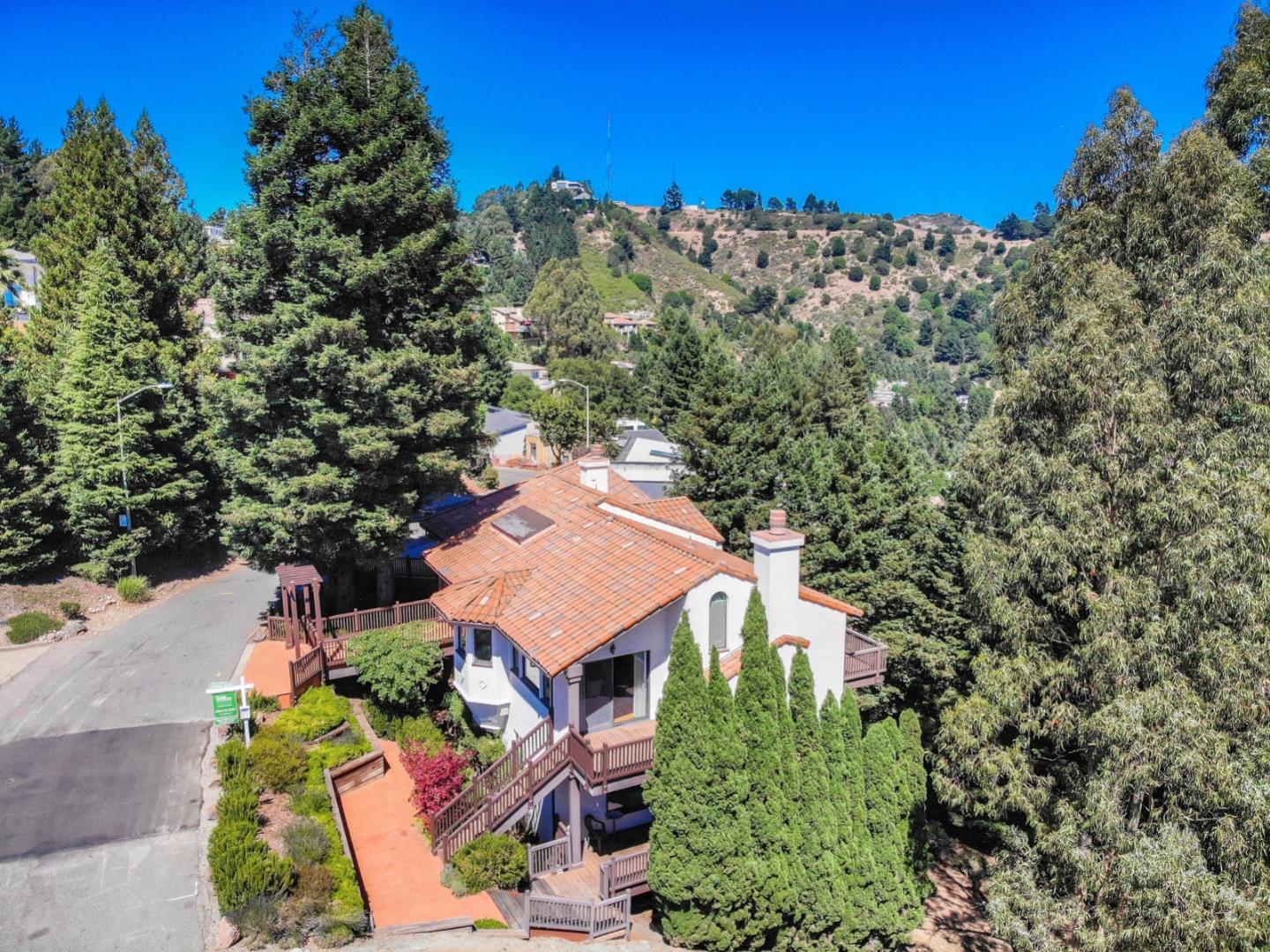 6840 Buckingham Boulevard Berkeley, CA 94705 - Photo 3 of 50 an aerial view of a house with a yard
