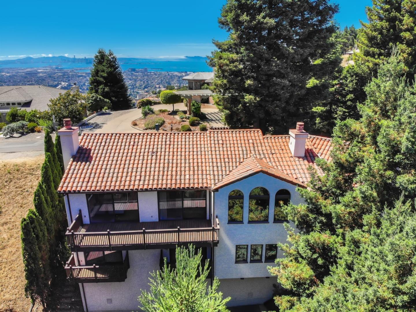 6840 Buckingham Boulevard Berkeley, CA 94705 - Photo 8 of 50 an aerial view of a house with a garden