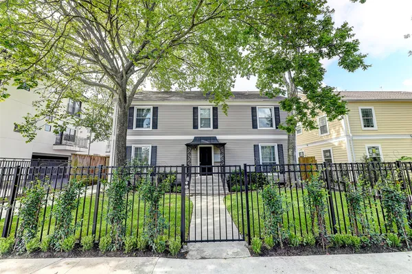 front view of house with a garden