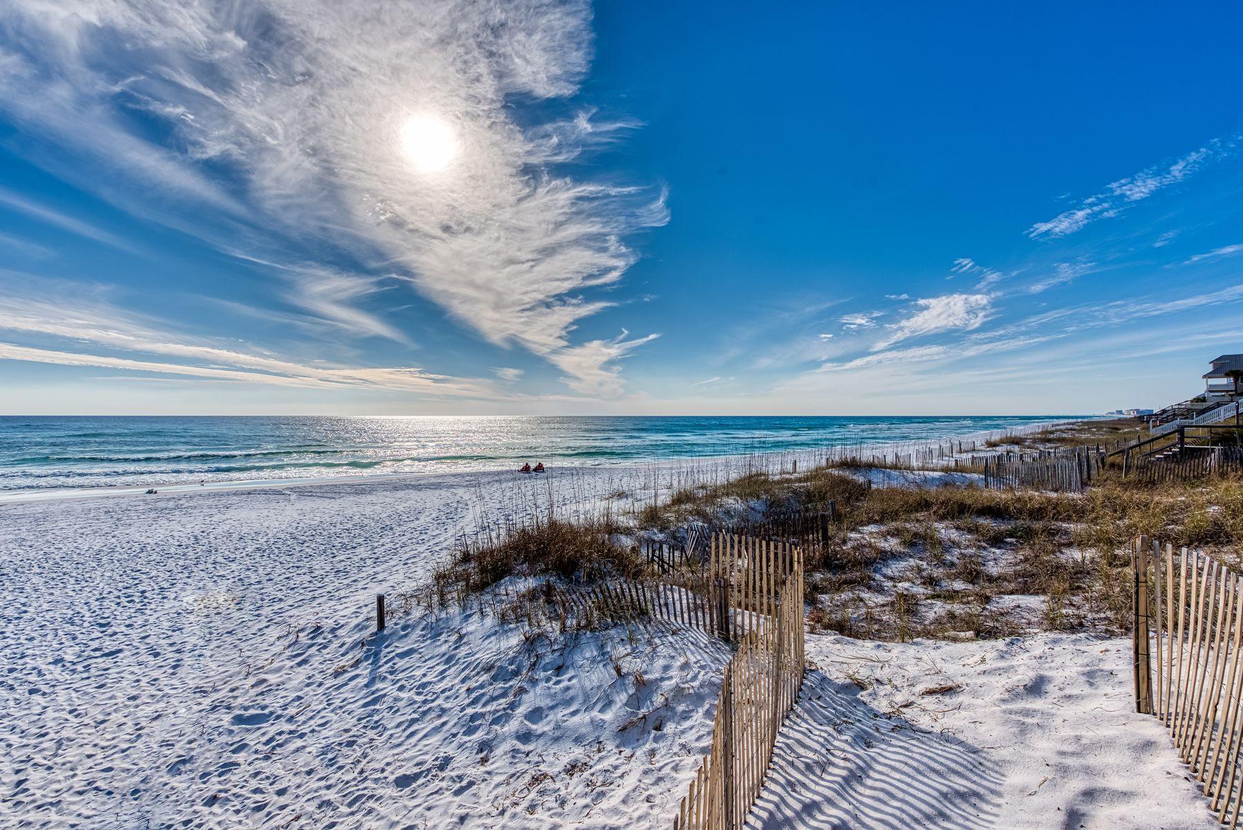Lot 21 Crescent Road Santa Rosa Beach, FL 32459 - Photo 16 of 17 a view of a dry yard with wooden fence