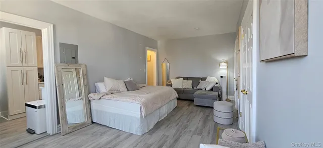 a room with a bed and a couch