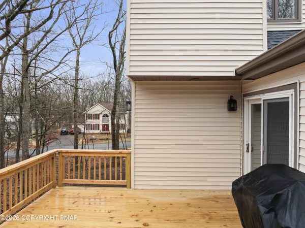 a view of a house with a balcony