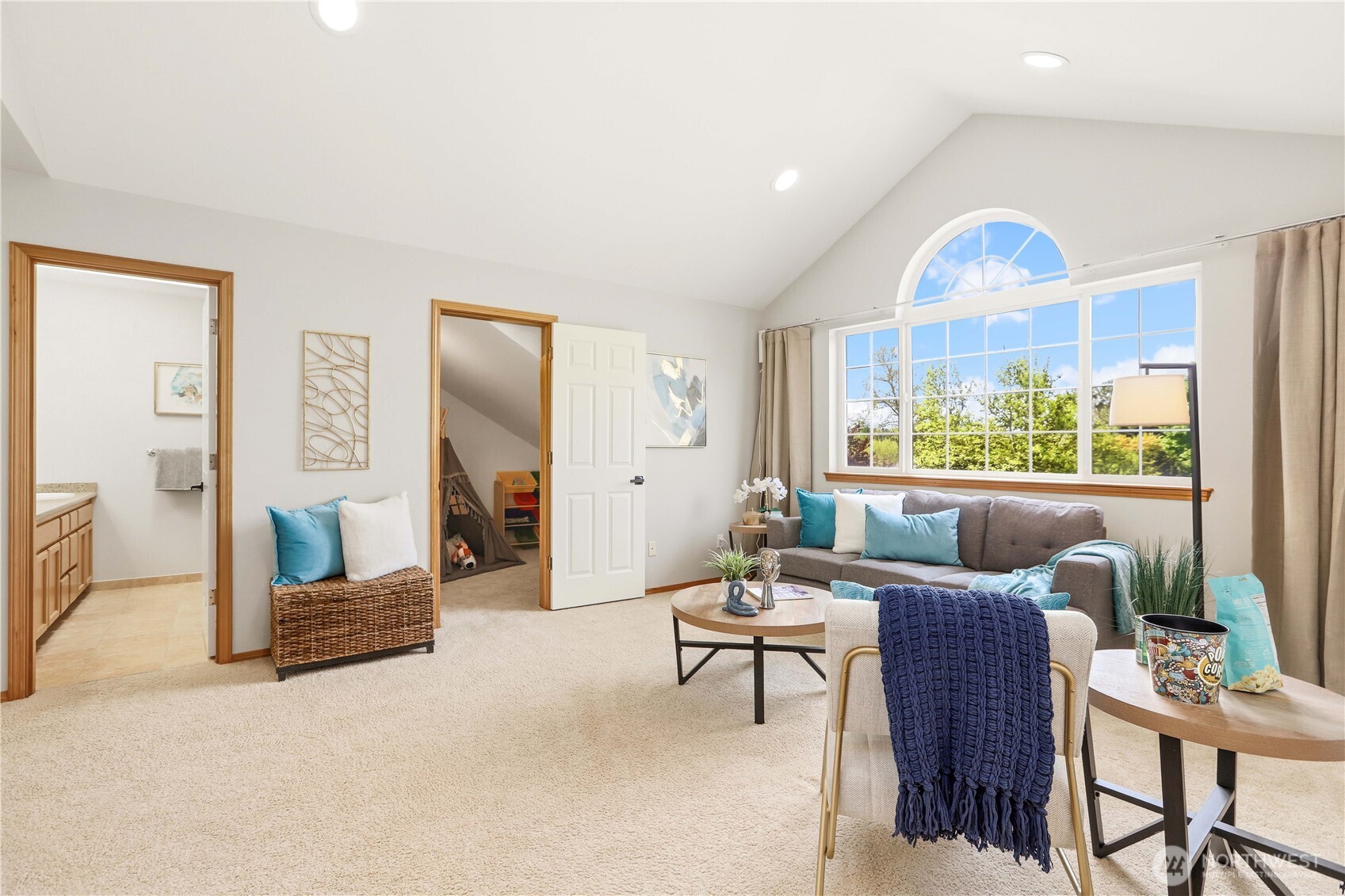 23327 8th Place West Bothell, WA 98021 - Photo 24 of 40 a living room with furniture and a large window