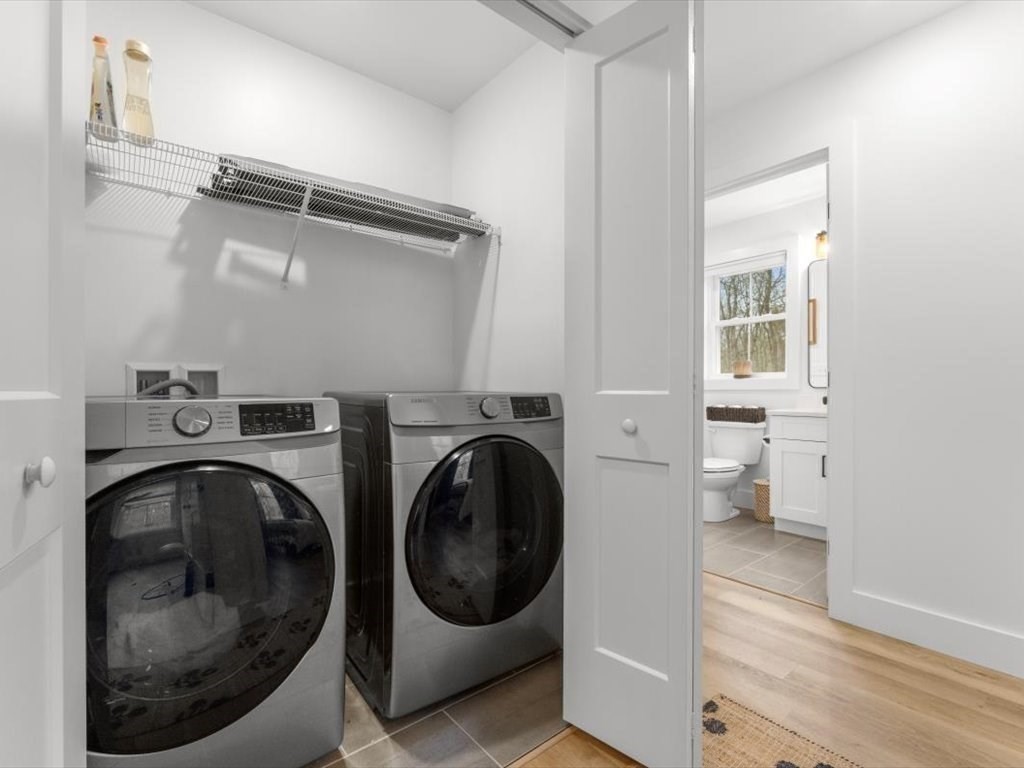 560 Queen Lake Road Phillipston, MA 01331 - Photo 31 of 42 a utility room with dryer and washer