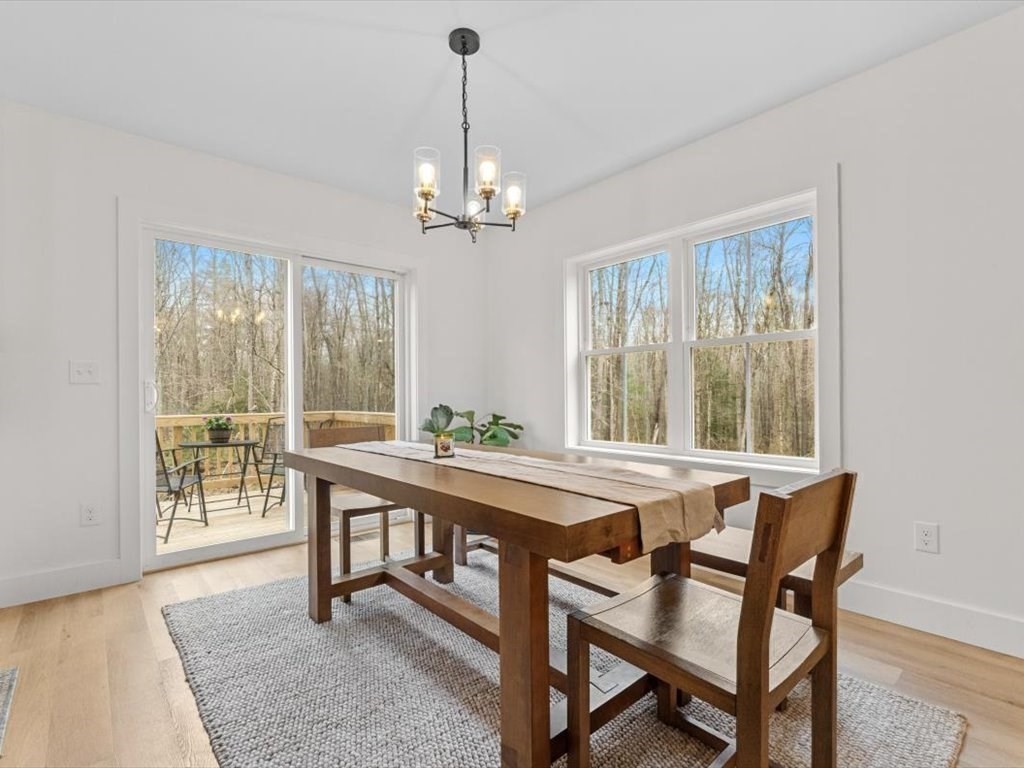 560 Queen Lake Road Phillipston, MA 01331 - Photo 10 of 42 a view of a dining room with furniture window and outside view