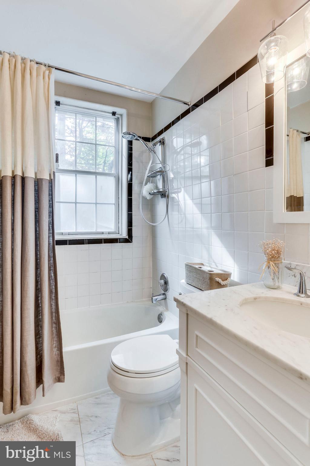 24 South Old Glebe Road, Unit 2C Arlington, VA 22204 - Photo 15 of 24 a bathroom with a sink a toilet and shower