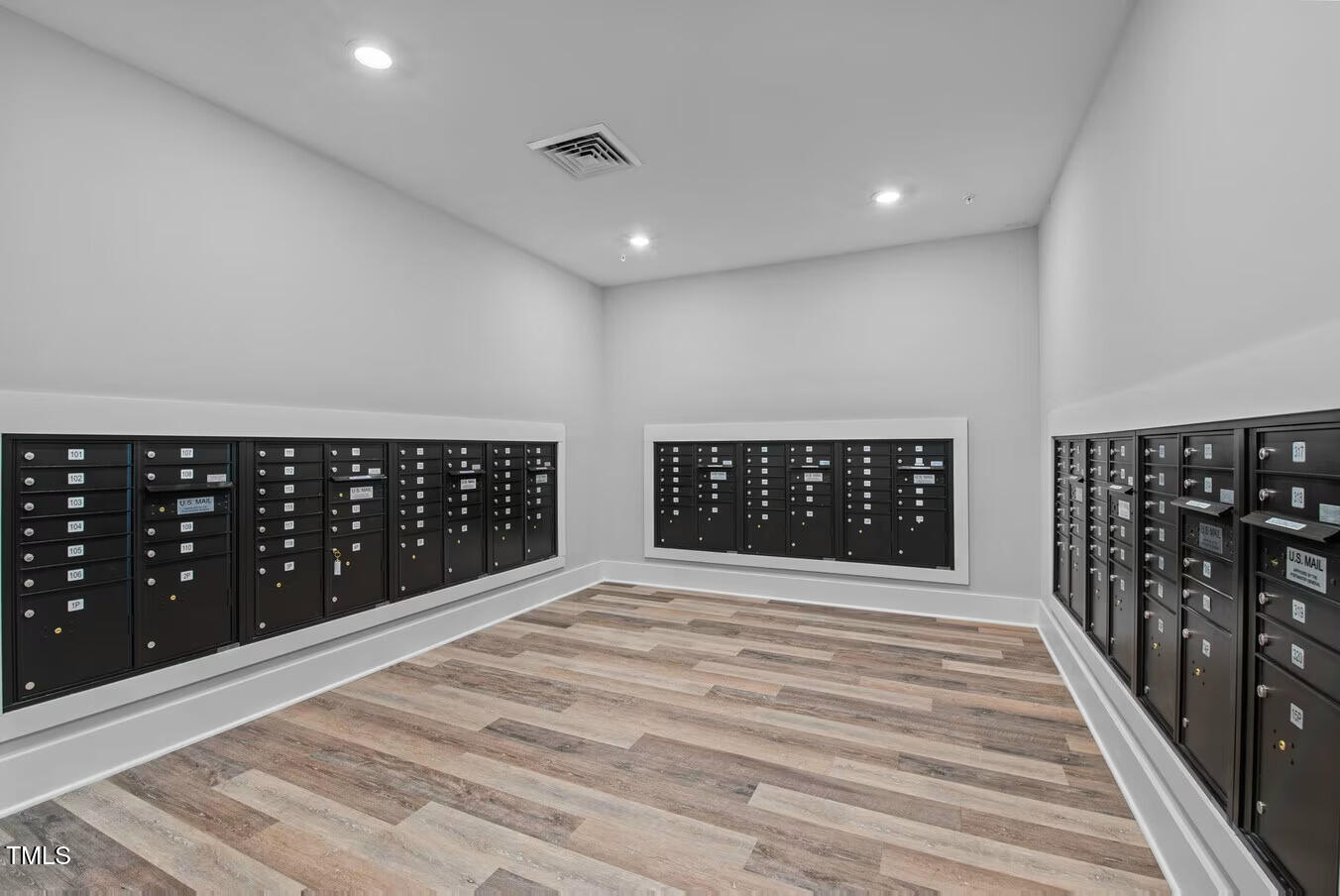 1001 Mulford Court, Unit B1 Knightdale, NC 27545 - Photo 13 of 41 a view of wooden floor with staircase