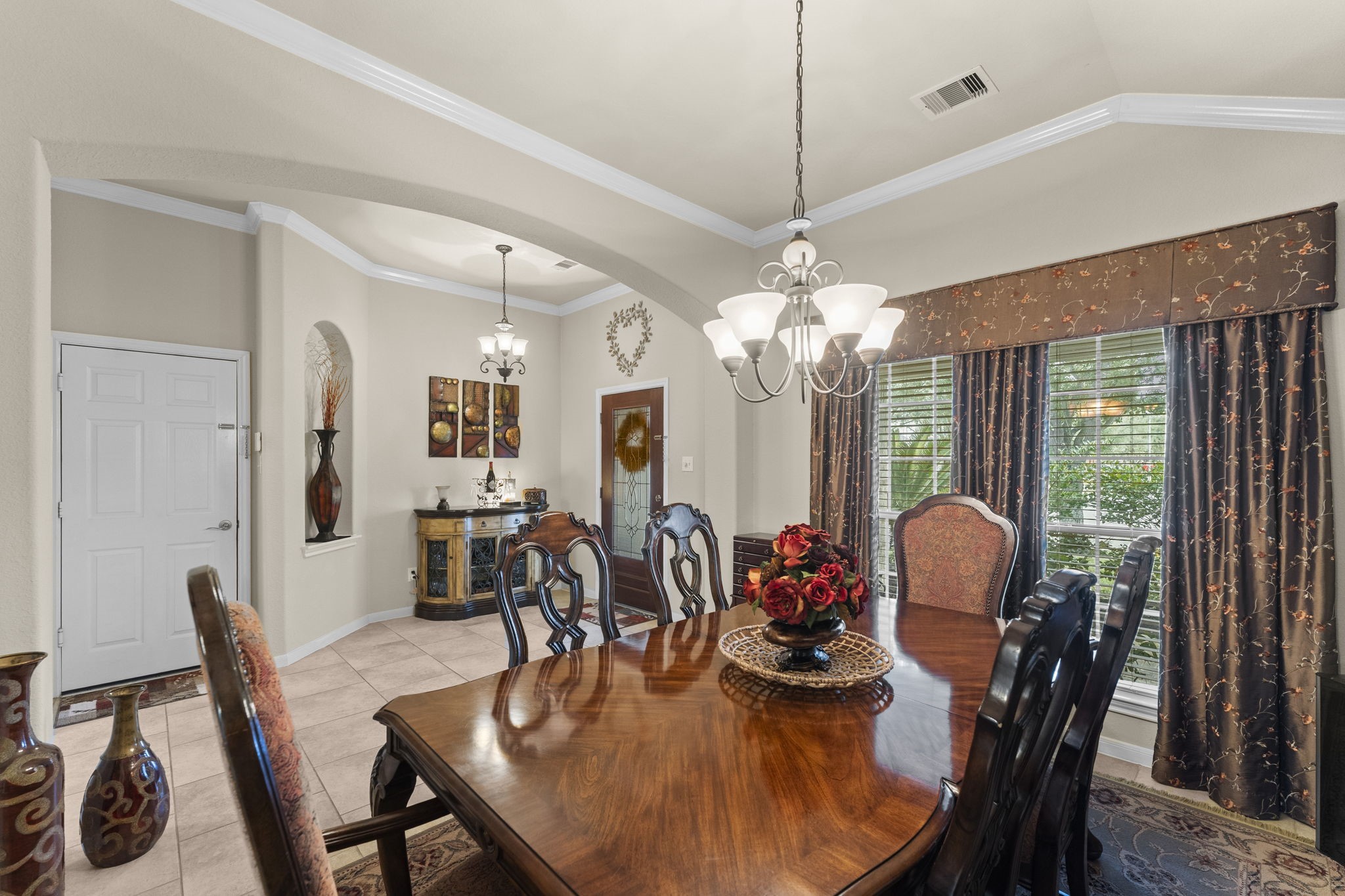 4618 Countrypines Drive Spring, TX 77388 - Photo 12 of 48 a view of a dining room with furniture window and wooden floor