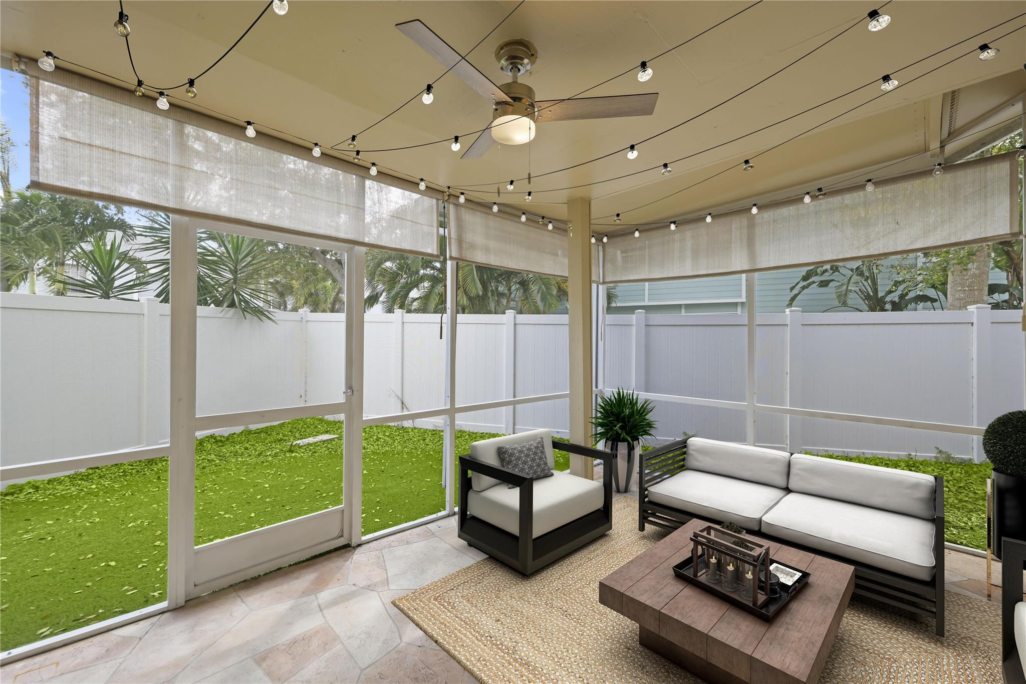5339 Park Pl Circle Boca Raton, FL 33431 - Photo 33 of 46 a living room with furniture and a garden