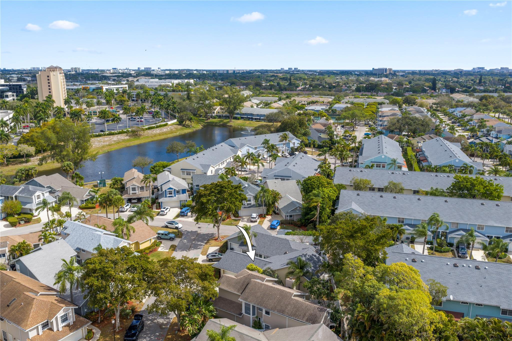 5339 Park Pl Circle Boca Raton, FL 33431 - Photo 42 of 46 an aerial view of a city with lake view