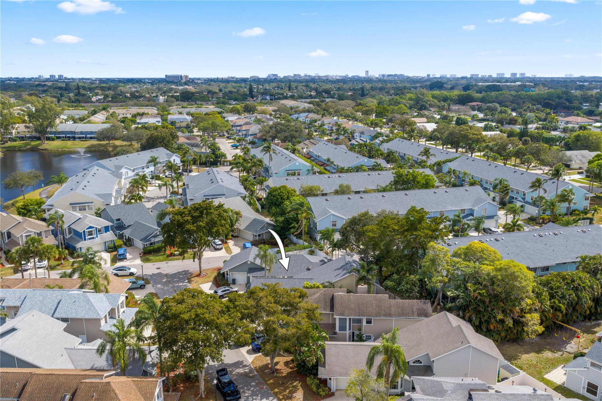 5339 Park Pl Circle Boca Raton, FL 33431 - Photo 43 of 46 an aerial view of ocean and residential houses with outdoor space