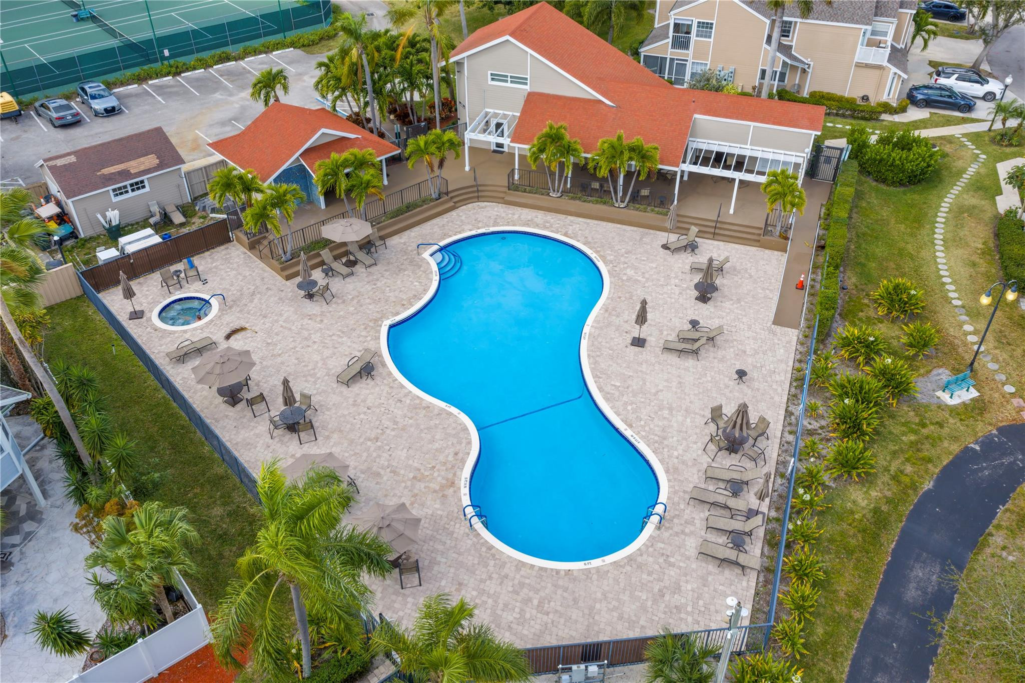 5339 Park Pl Circle Boca Raton, FL 33431 - Photo 45 of 46 an aerial view of a house with outdoor space