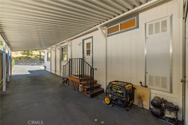 a view of a park with a trees