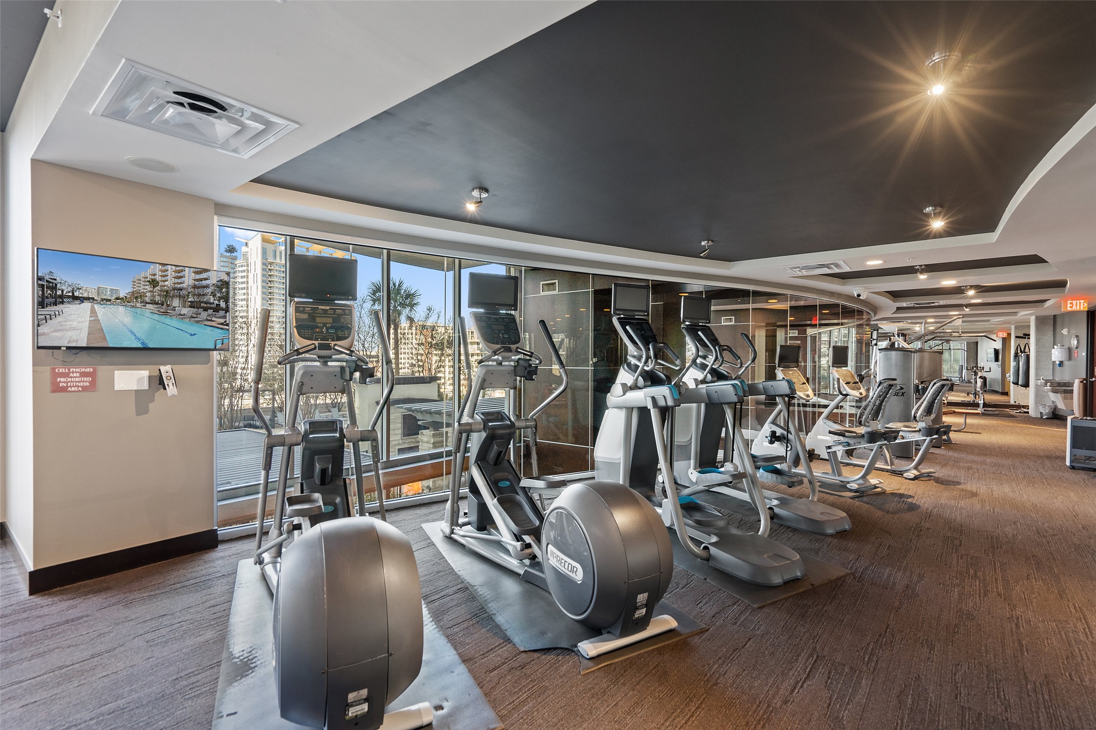 360 Nueces Street, Unit 1405 Austin, TX 78701 - Photo 40 of 40 a view of a room with gym equipment