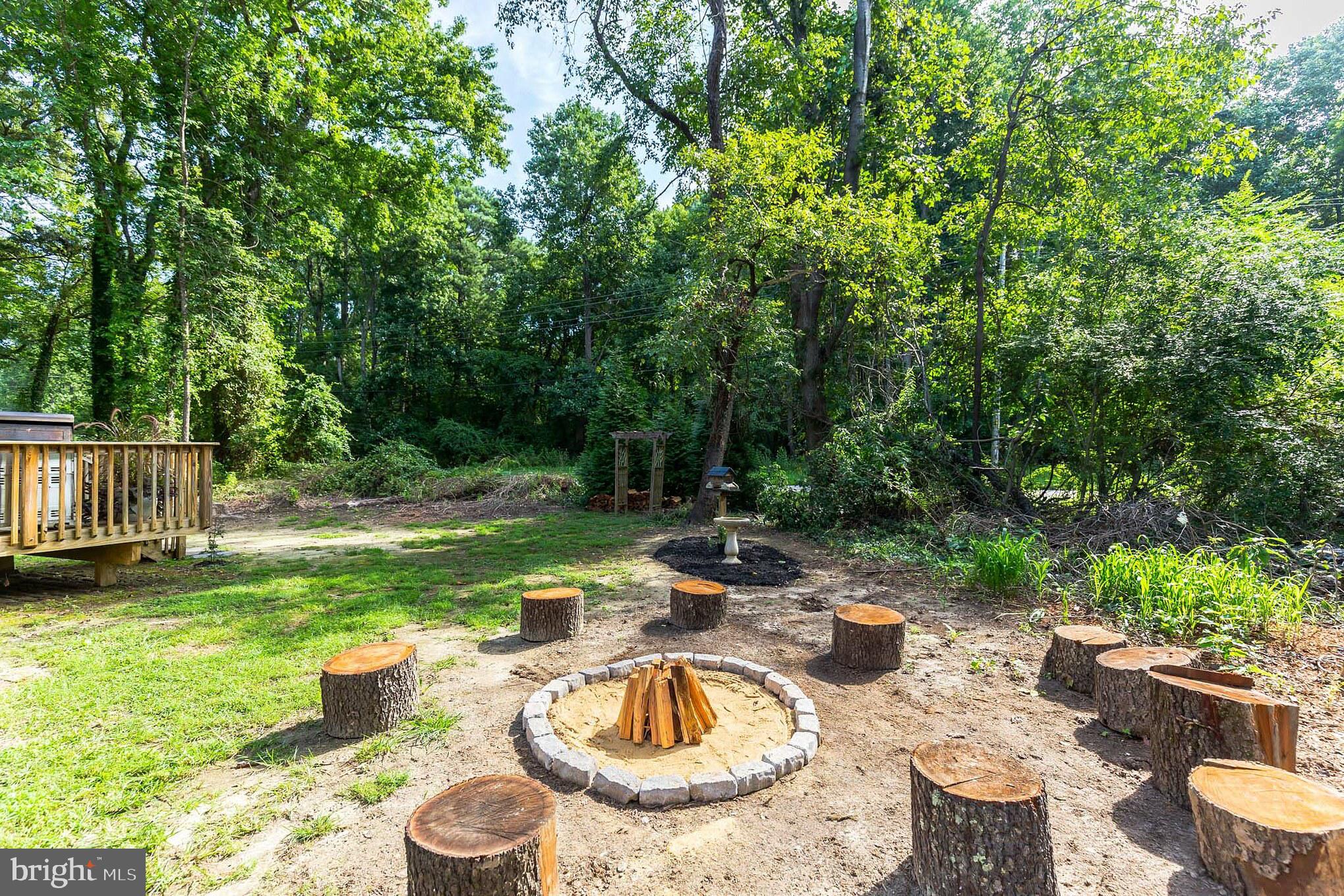 11598 Big Sandy Run Road Lusby, MD 20657 - Photo 29 of 30 a view of a backyard with swimming pool and sitting area