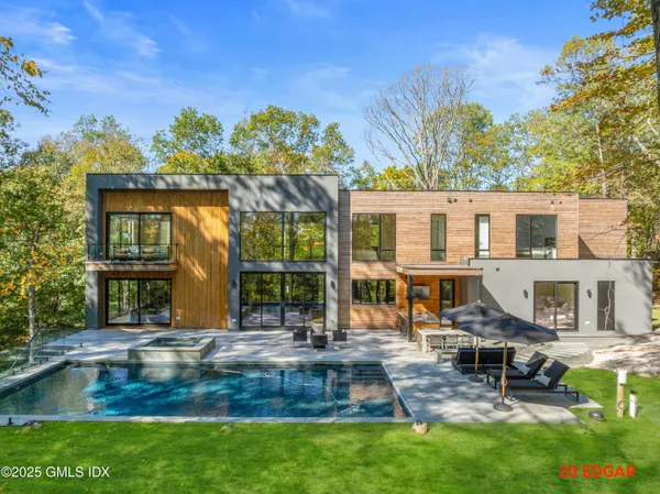 a view of a house with patio