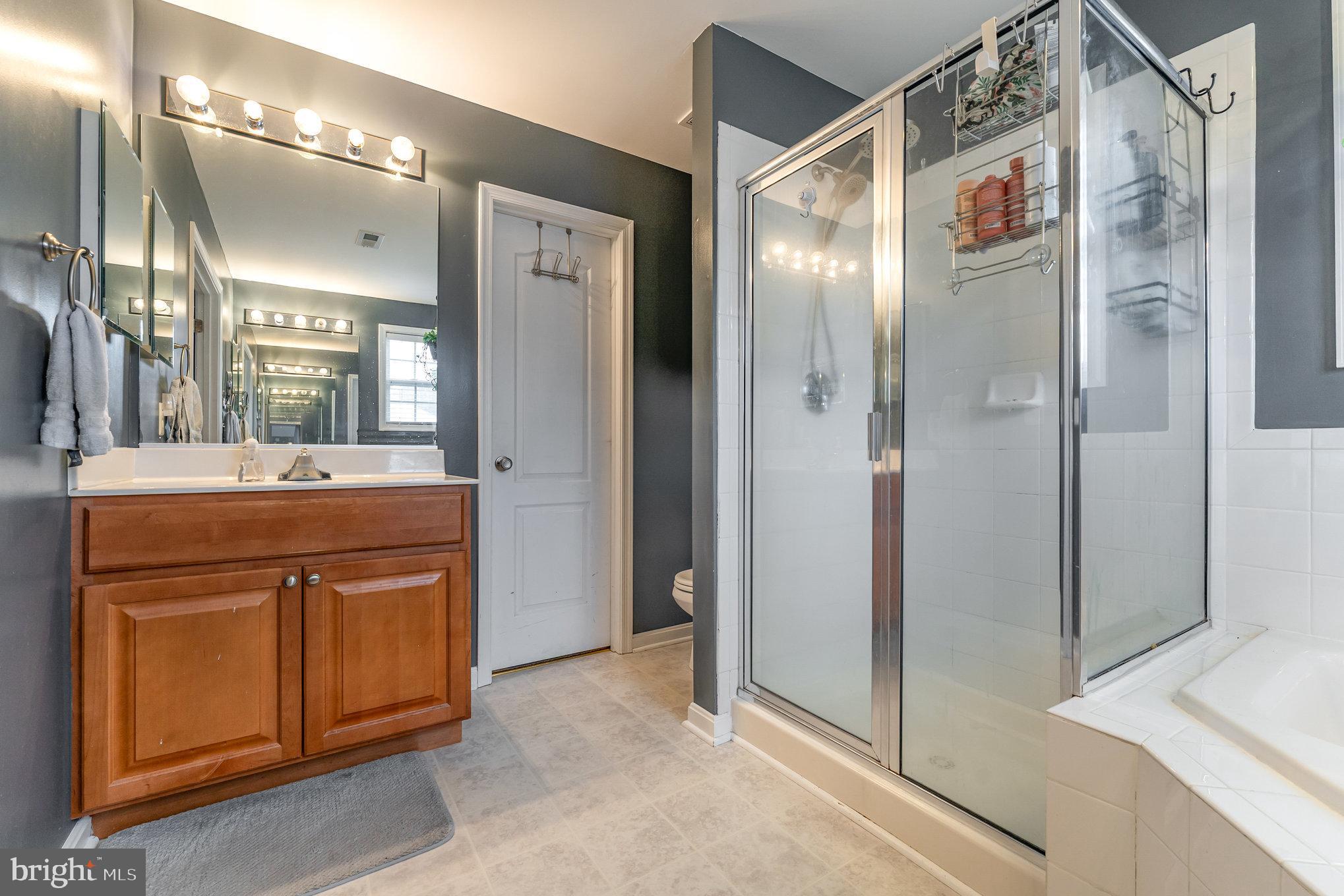 6139 Schooner Circle King George, VA 22485 - Photo 17 of 29 a bathroom with a double vanity sink and a mirror