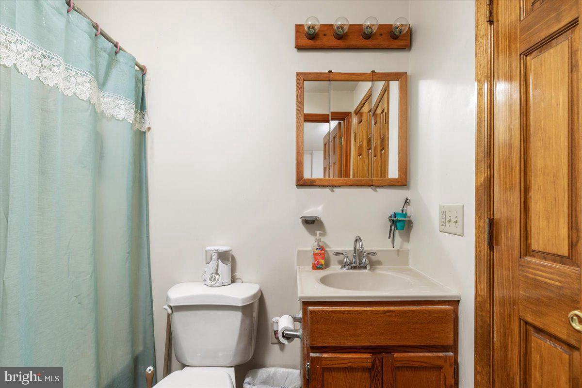 709 Dicks Hollow Road Winchester, VA 22603 - Photo 10 of 45 a bathroom with a sink mirror and a toilet
