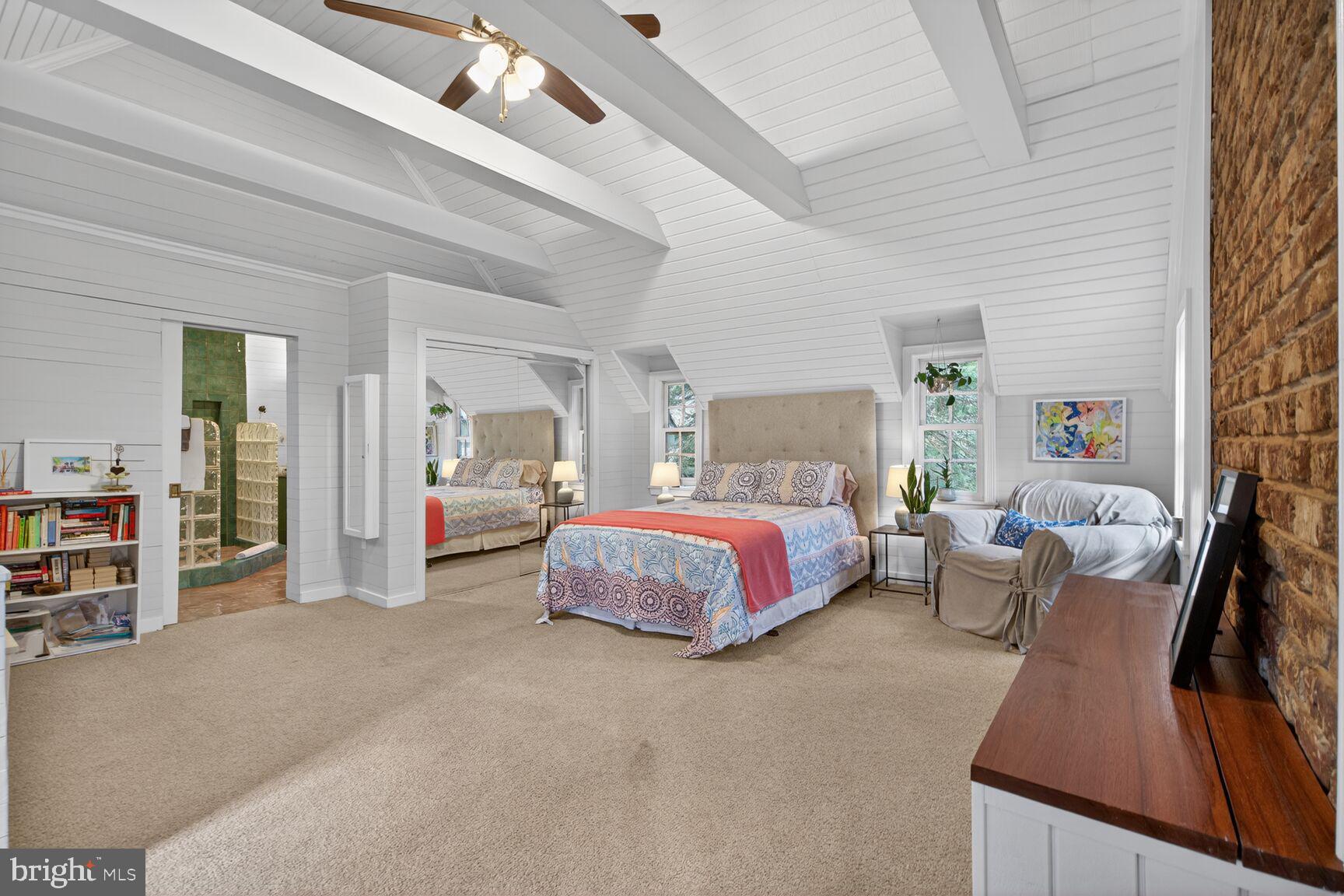 17641 Raven Rocks Road Bluemont, VA 20135 - Photo 42 of 109 Upper Level Primary Bedroom - Vaulted Ceilings