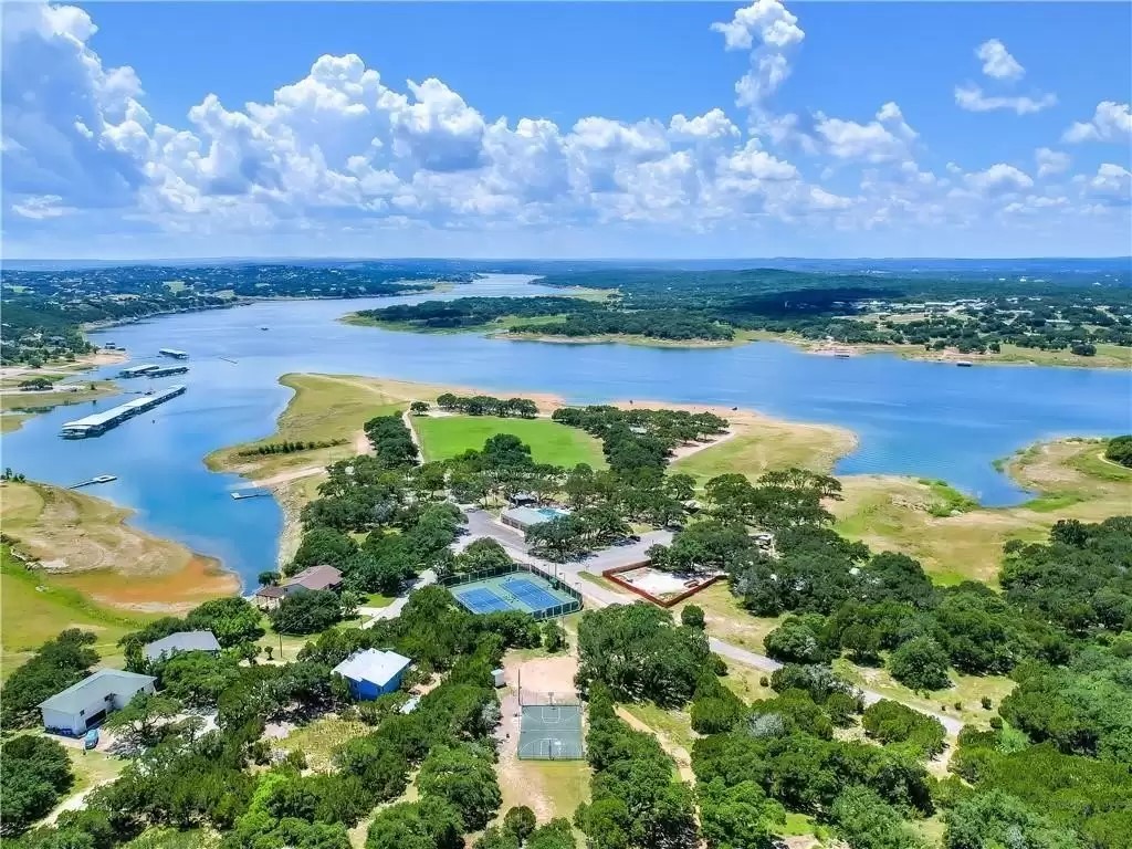 20701 Boggy Ford Road Lago Vista, TX 78645 - Photo 30 of 40 Drone / aerial view of a nearby body of water