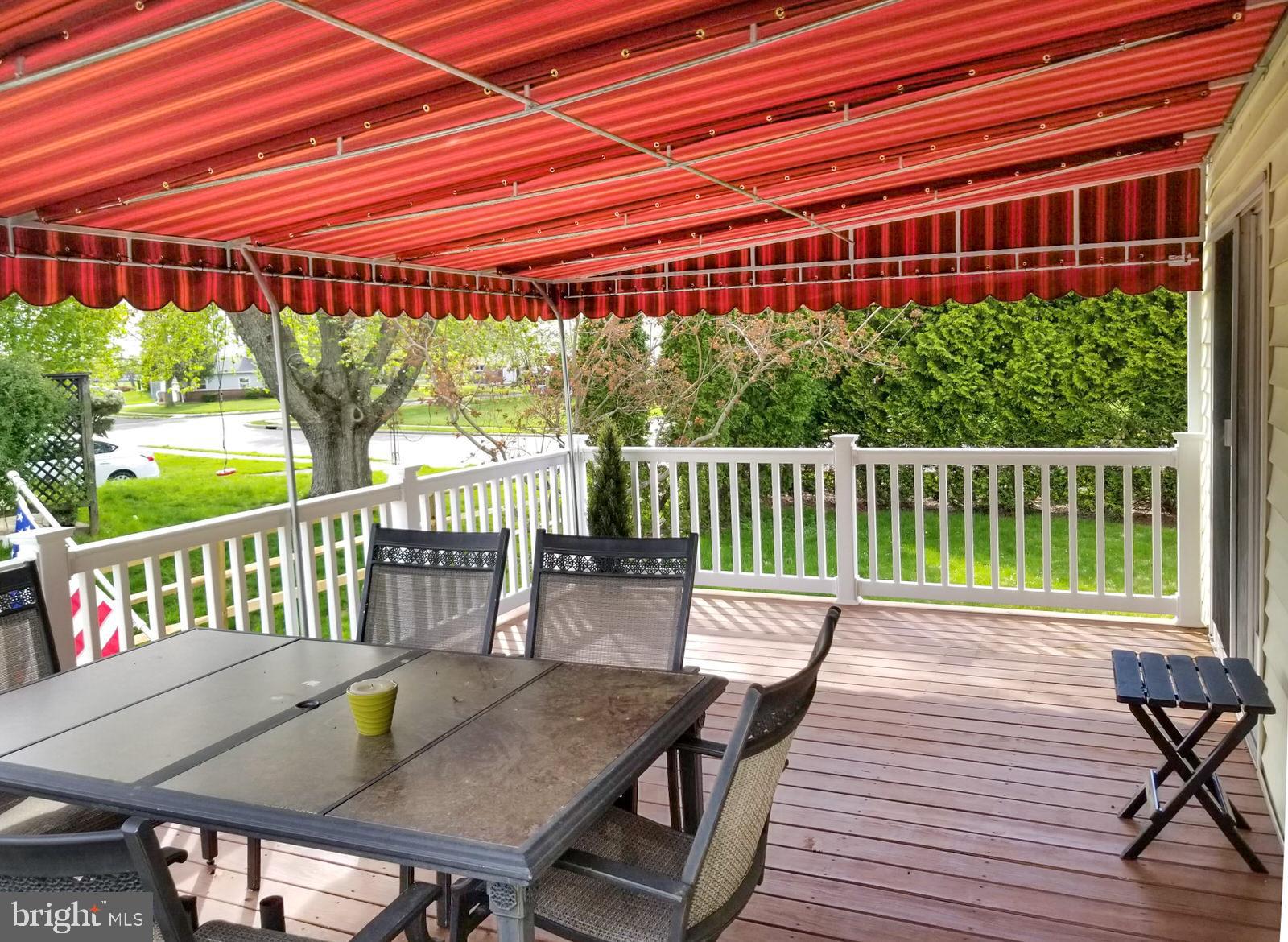 204 Abbott Road Hatboro, PA 19040 - Photo 43 of 59 Springtime on the Deck w/awning